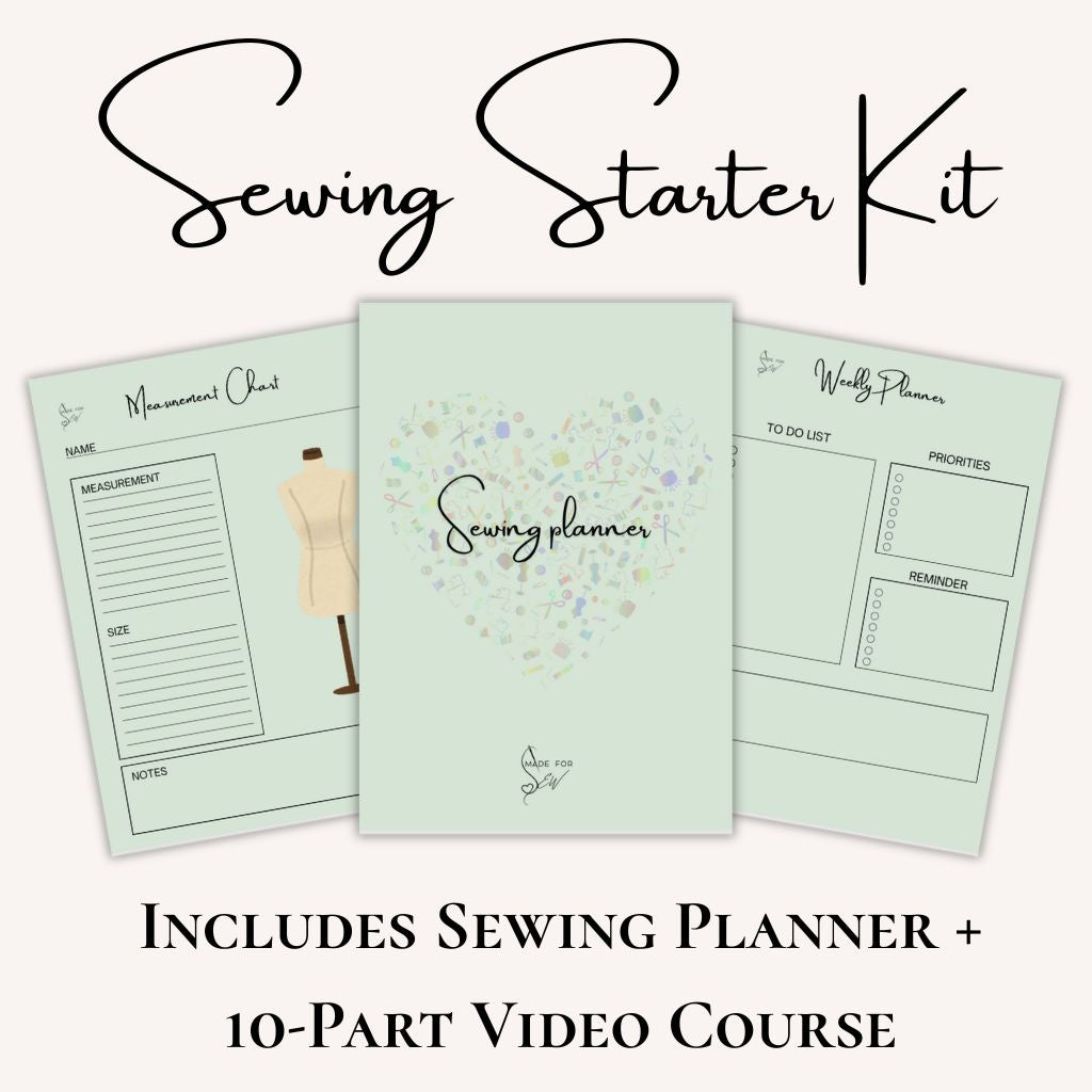 Sewing Starter Kit - Planner + Video Course
