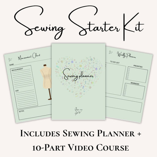 Sewing Starter Kit - Planner + Video Course